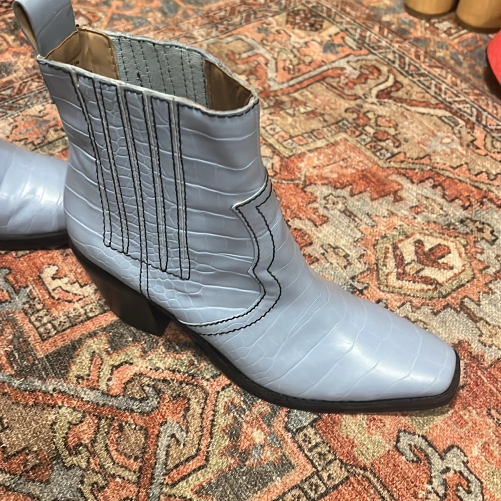 Blue Steve Madden Booties